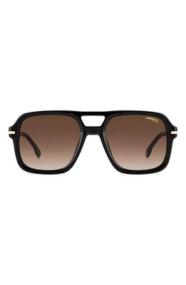 Carrera Eyewear 55mm Gradient Square Sunglasses in / Gradient at Nordstrom