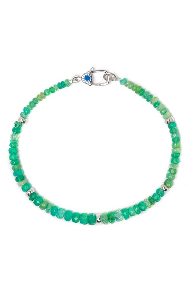 POLITE WORLDWIDE Mystical Opal Beaded Bracelet in Green at Nordstrom, Size 7.5