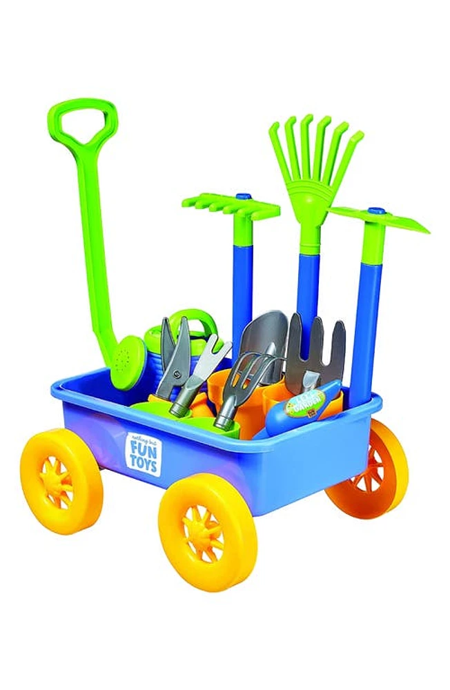 NOTHING BUT FUN Let's Garden Wagon Playset in Blue at Nordstrom