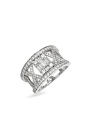 Mindi Mond Clarity Lattice Diamond Ring in 18Kwg at Nordstrom, Size 7