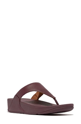 FitFlop Lulu Platform Wedge Flip Flop Mauve Wine at Nordstrom,