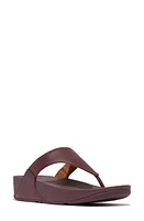 FitFlop Lulu Platform Wedge Flip Flop Mauve Wine at Nordstrom,