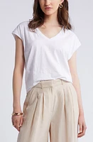 Nordstrom Sleeveless V-Neck Cotton T-Shirt at Nordstrom,