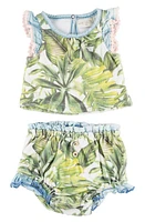 Miki Miette Yasi Ruffle Top & Bloomers Set Cocoa Beach at Nordstrom,