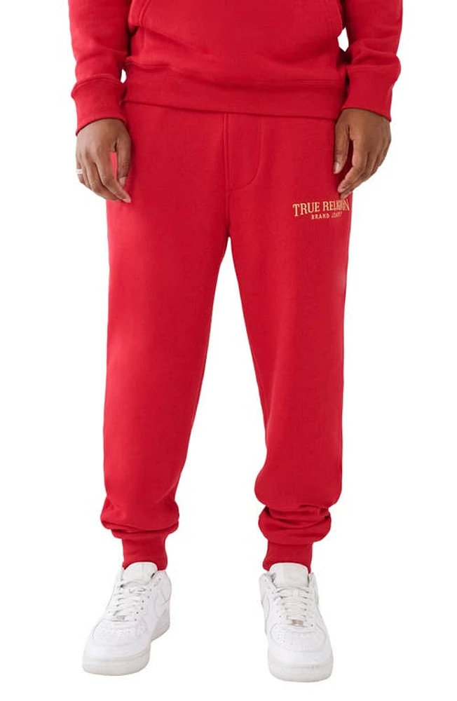 True Religion Brand Jeans Shine Arch Classic Joggers Jester Red at Nordstrom,