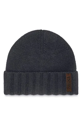 ZEGNA Oasi Cashmere Beanie in Navy at Nordstrom