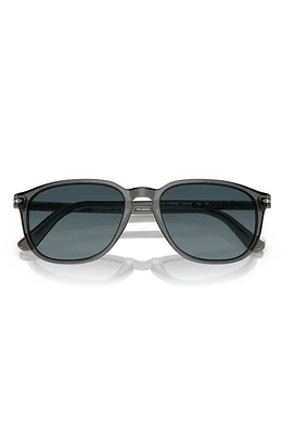 Persol 55mm Gradient Polarized Square Sunglasses in Transparent Grey at Nordstrom