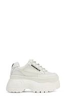 NAKED WOLFE Sprinter Mega Platform Sneaker White Leather at Nordstrom,