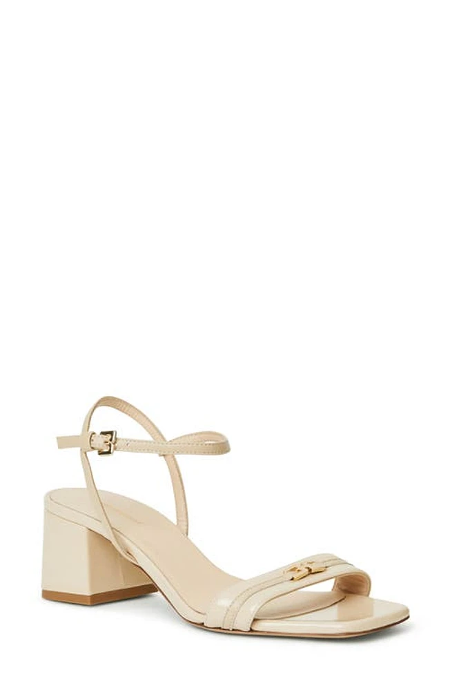 Bruno Magli Phoebe Ankle Strap Sandal Beige Patent at Nordstrom,