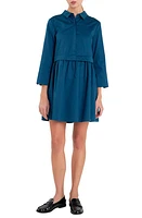 English Factory Long Sleeve Mini Shirtdress at Nordstrom,