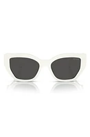 Prada 53mm Butterfly Sunglasses in Bone at Nordstrom