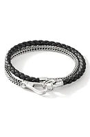 John Hardy Triple Layered Bracelet in Black at Nordstrom, Size Large