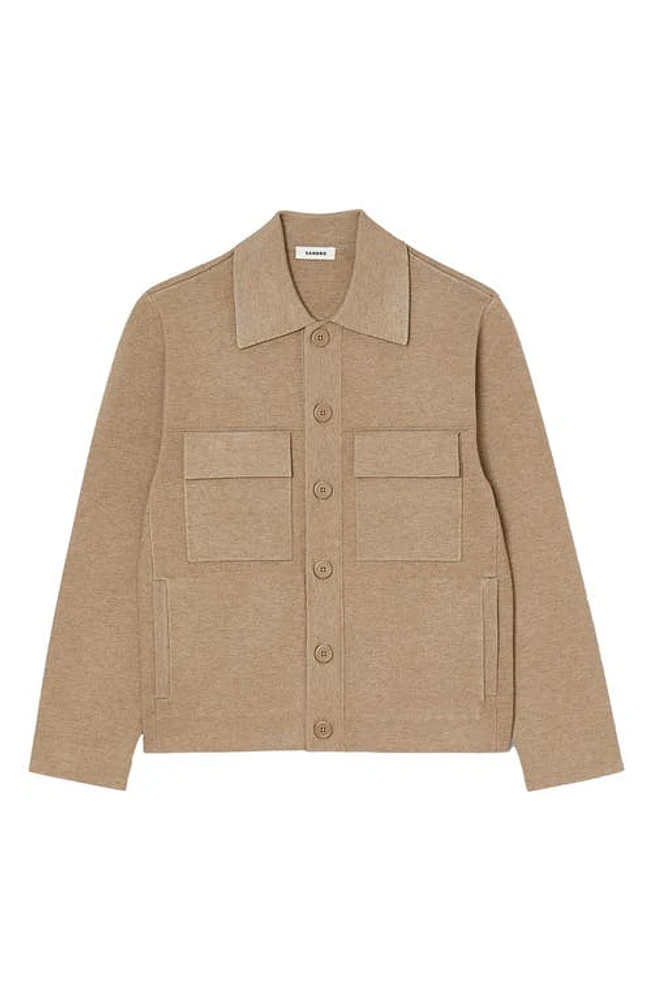 sandro Home Cardigan Brown at Nordstrom,