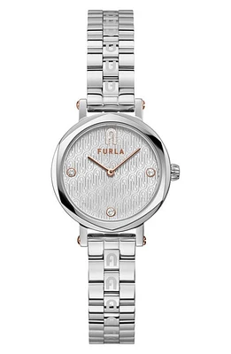 Furla Shape Bracelet Watch, 30mm in Silver/Silver/Silver at Nordstrom