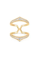 Sara Weinstock Lucia Negative Space Diamond Ring in Yellow Gold at Nordstrom, Size 7