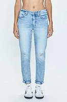 Pistola Riley Cuffed Ankle Straight Leg Jeans Normandy Distressed at Nordstrom,