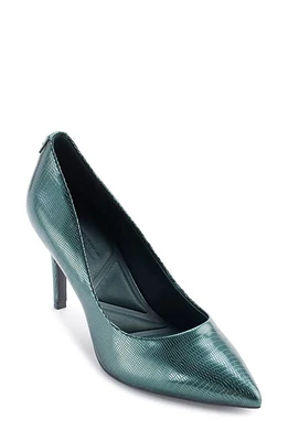 Karl Lagerfeld Paris Rosalyn Snakeskin Embossed Pointed Toe Pump at Nordstrom,