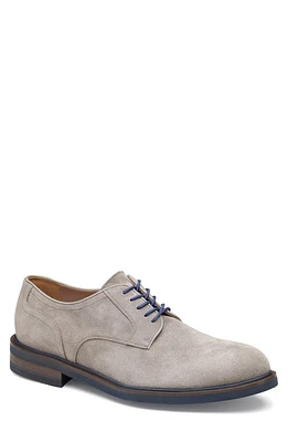 JOHNSTON & MURPHY COLLECTION Hartley Plain Toe Derby Gray Italian Suede at Nordstrom,