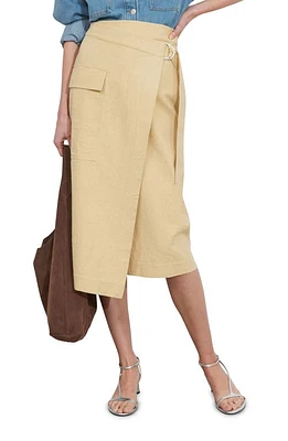 & Other Stories Belted Asymmetric Midi Skirt Beige Dusty Light at Nordstrom,