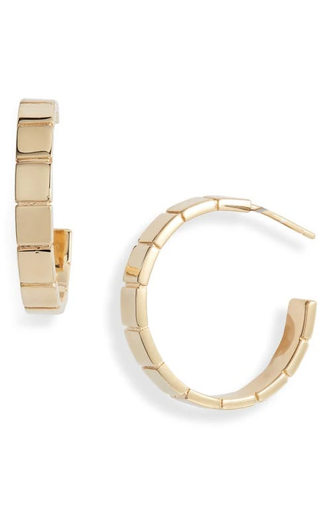 Jennifer Zeuner Ricki Hoop Earrings in 14K Yellow Gold Plated Silver at Nordstrom