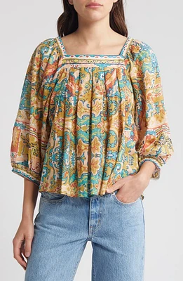 Cleobella Paz Print Organic Cotton Swing Top Las Palmas at Nordstrom,