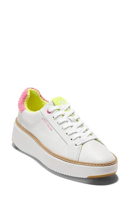 Cole Haan GrandPro Topspin Platform Sneaker Optic White Tumbled at Nordstrom