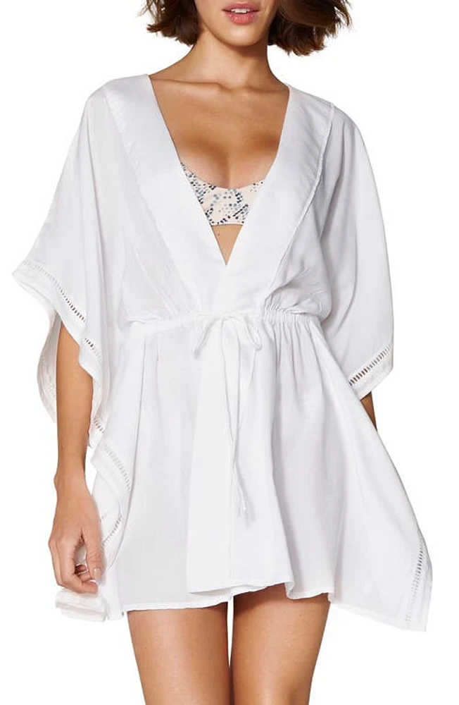 ViX Swimwear Embroidered Cover-Up Wrap White at Nordstrom,