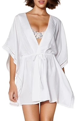 ViX Swimwear Embroidered Cover-Up Wrap White at Nordstrom,