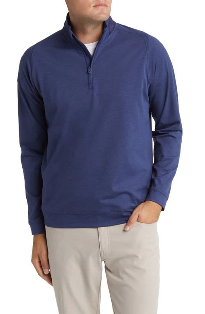 johnnie-O Easton PREP-FORMANCE Quarter Zip Pullover Navy at Nordstrom,