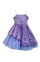 Un Deux Trois Kids' Peekaboo Sequin Party Dress at Nordstrom,