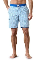 Tommy Bahama Baja Surfside Geo Board Shorts White at Nordstrom,