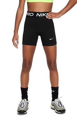 Nike Kids' Pro Training Bike Shorts Black/White at Nordstrom,