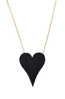 SHYMI Pavé Heart Pendant Necklace in Gold at Nordstrom