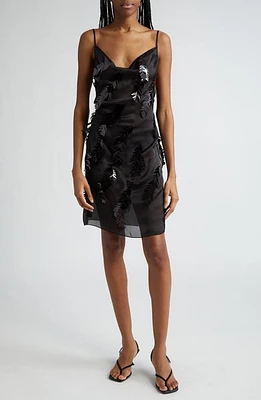 Coperni Embellished Sheer Slipdress Black at Nordstrom, Us