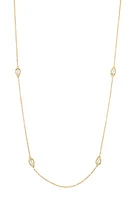 Bony Levy Florentine Diamond Pear Station Necklace in 18K Yellow Gold at Nordstrom