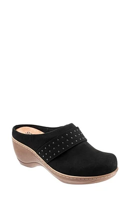 SoftWalk Marana Clog Black Nubuck at Nordstrom,