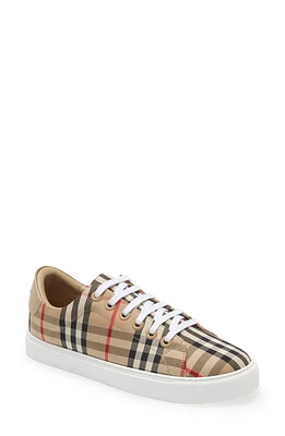 burberry Albridge Vintage Check Low Top Sneaker Archive Beige at Nordstrom,