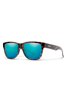 Smith Lowdown Slim 2 53mm ChromaPop Polarized Square Sunglasses in Tortoise /Opal Mirror at Nordstrom