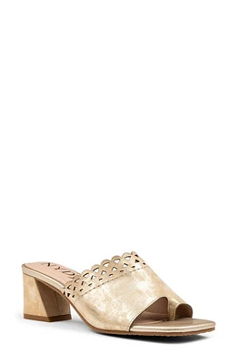 NYDJ Alanah Slide Sandal Natural/Light Gold at Nordstrom,