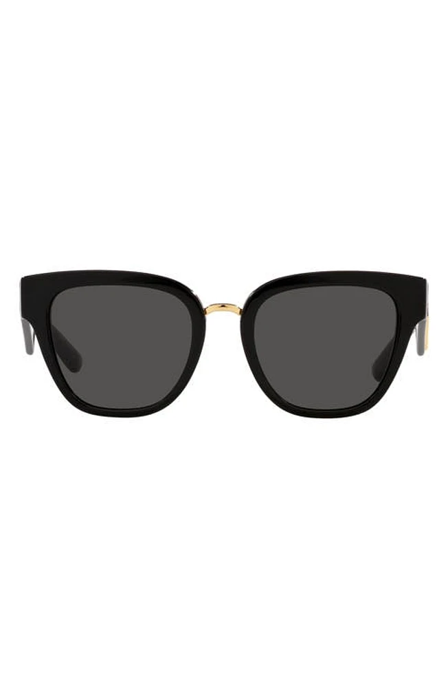 Dolce & Gabbana 51mm Butterfly Sunglasses in Dark Grey at Nordstrom