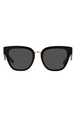 Dolce & Gabbana 51mm Butterfly Sunglasses in Dark Grey at Nordstrom