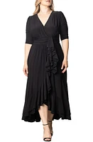 Kiyonna Veronica Ruffled High-Low Evening Gown at Nordstrom,