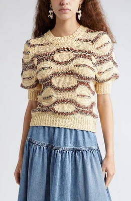 Ulla Johnson Alba Abstract Print Sweater in Sedona at Nordstrom, Size Petite