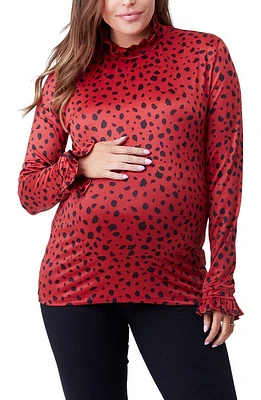 Nom Maternity Leni Mock Neck Top at Nordstrom,