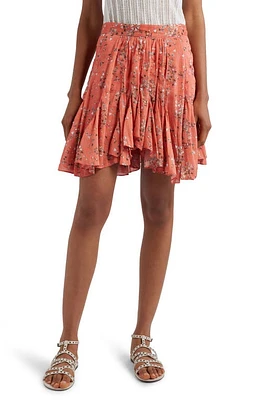 Isabel Marant Anael Floral Cotton & Silk Chiffon Skirt Shell Pink at Nordstrom, Us