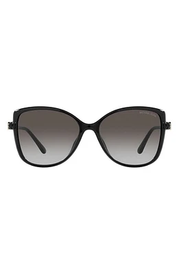 Michael Kors Malta 57mm Gradient Butterfly Sunglasses in Black at Nordstrom