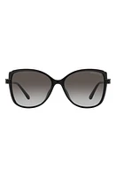 Michael Kors Malta 57mm Gradient Butterfly Sunglasses in Black at Nordstrom