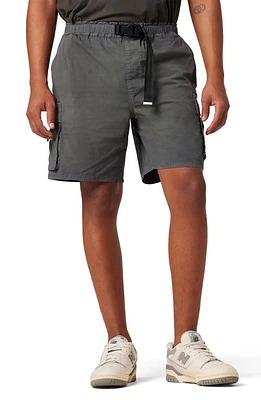 Hudson Jeans Stretch Cotton Utility Shorts Carbon at Nordstrom,