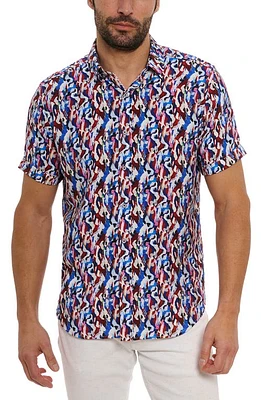 Robert Graham Crue Short Sleeve Button-Up Shirt Multi at Nordstrom,