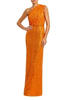 Mac Duggal Sequin One-Shoulder Column Gown at Nordstrom,